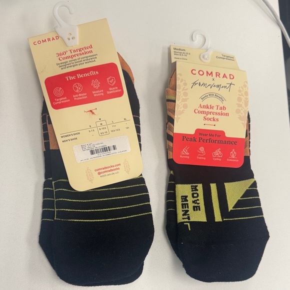NWT Free People FP Movement x Comrad Ankle Tab Socks Brand Size medium 8-10.5 - Picture 6 of 8